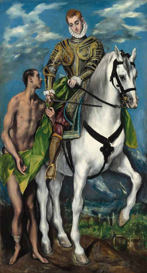 El Greco, Sfântul Martin cel Milostiv și cerșetorul (cca 1597-1599)